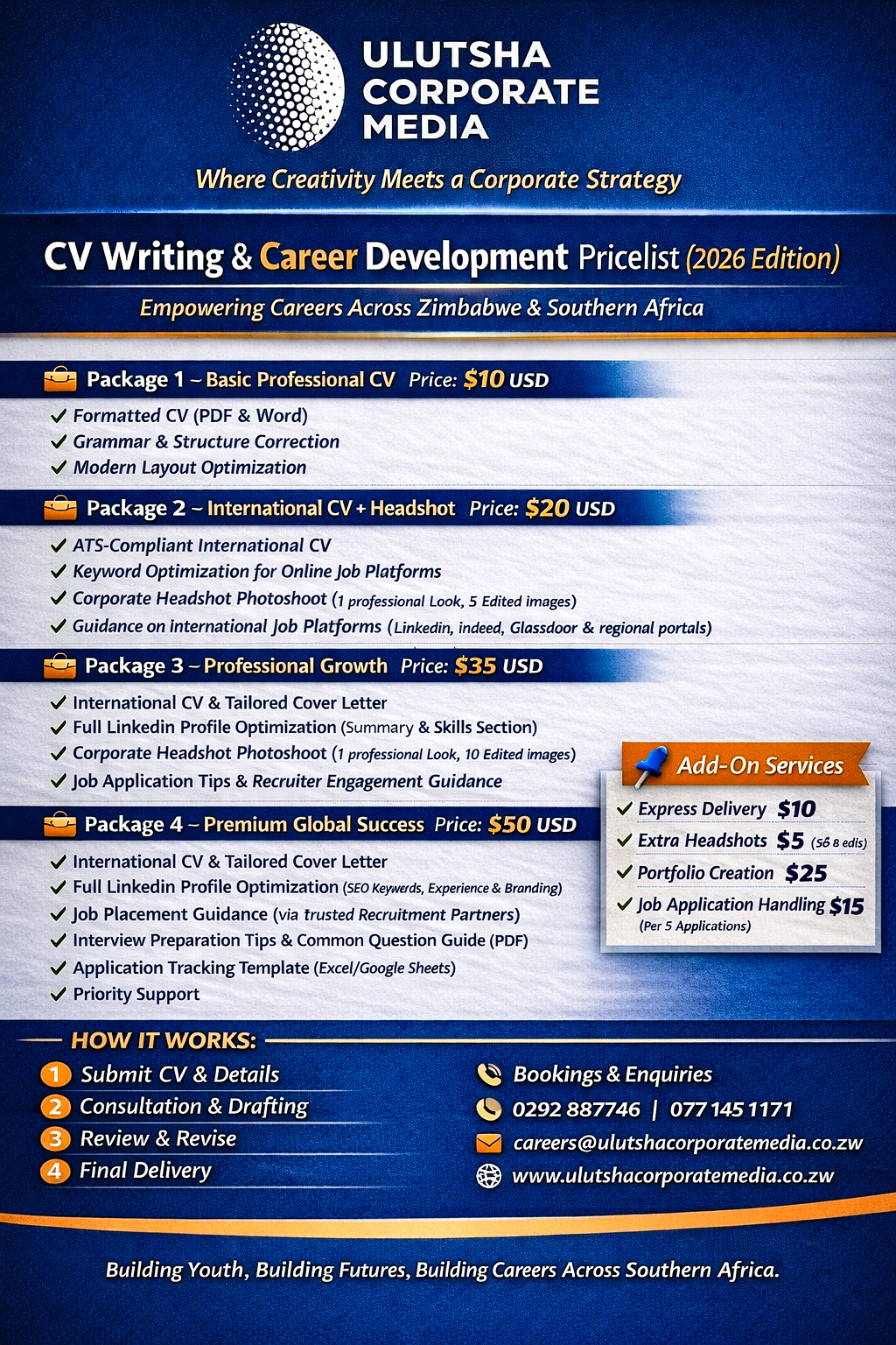 International CV writing services